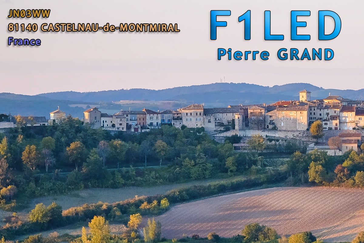 QSL Card F1LED Version 2 - Design