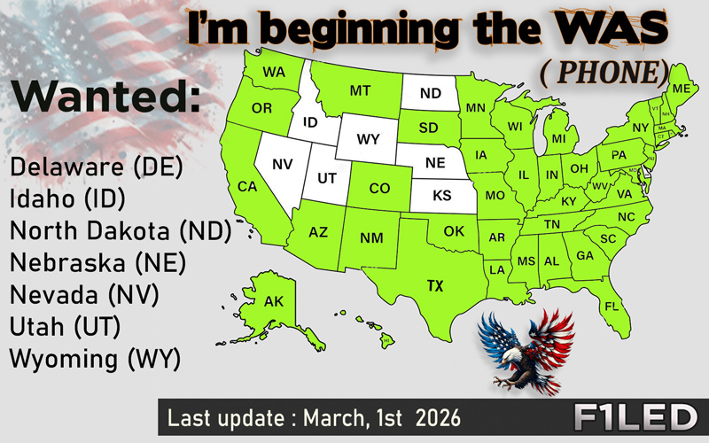 WAS Certificate - Worked All States